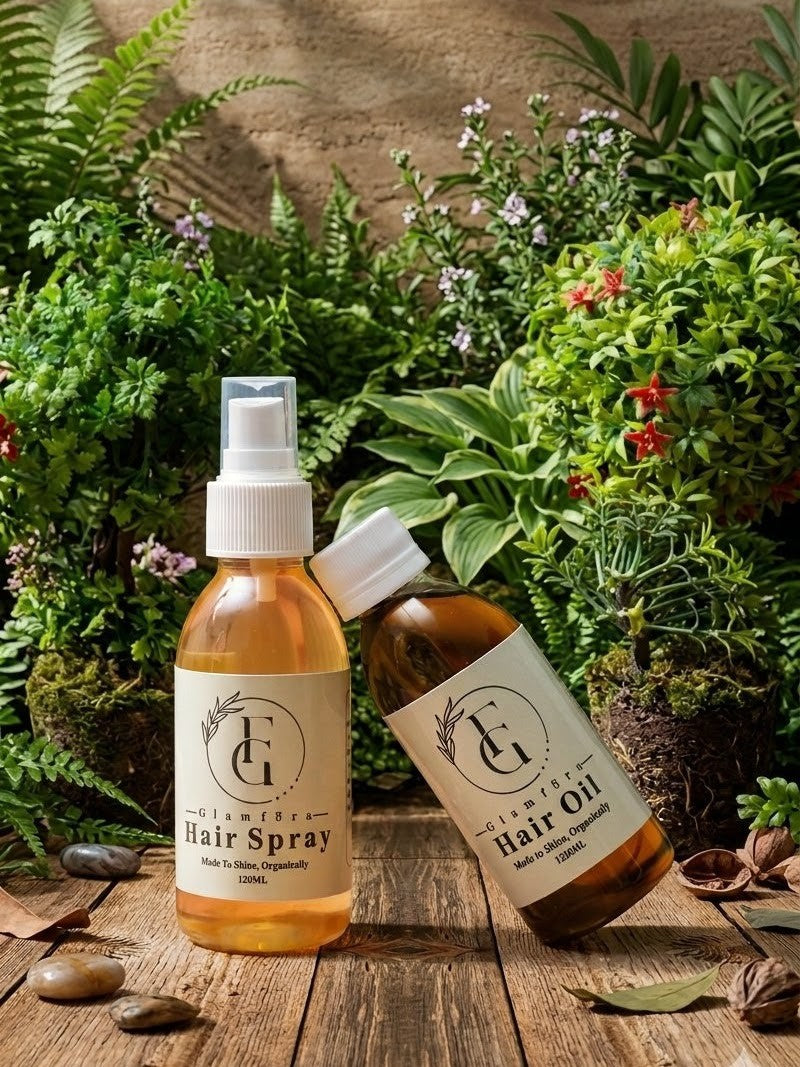 Glamfora Organic Hair Oil + Free Hair Spray -120ml